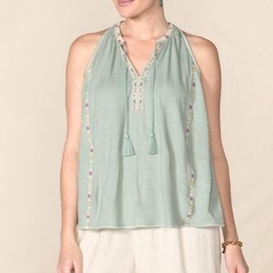 Matilda Jane Good Hart Kinsey Embroidered Tank M